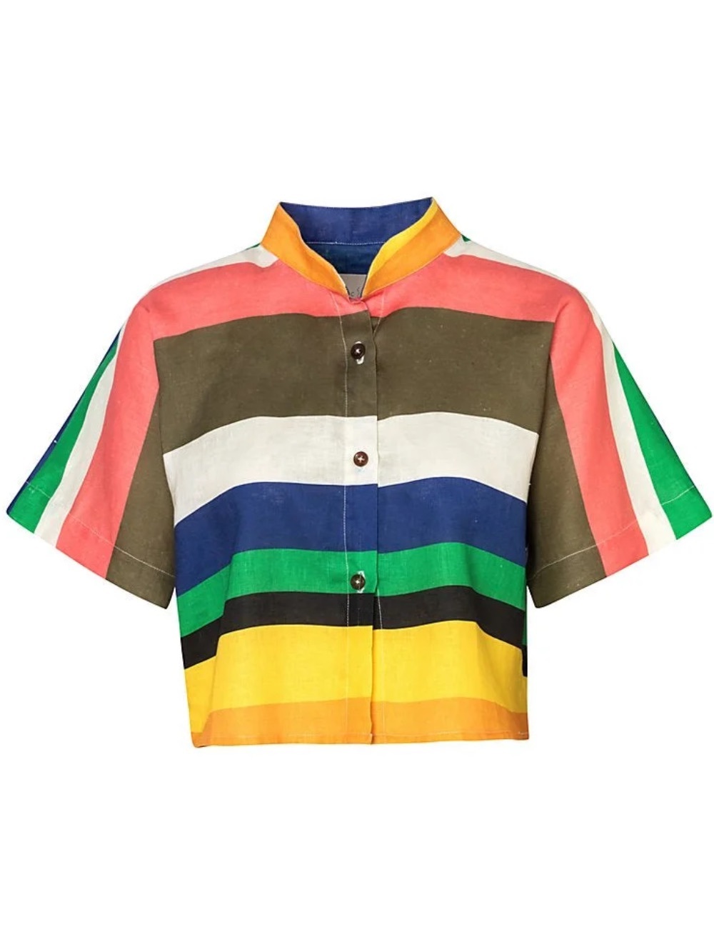 Cala de la cruz Marino Gigi linen striped top